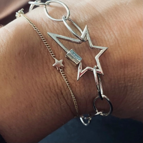 Tiny Silver Star  Bracelet