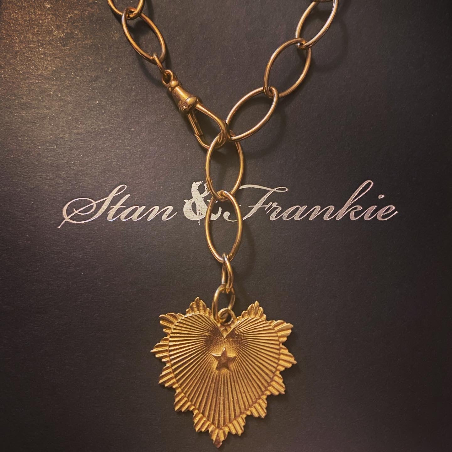 Sunburst Heart Necklace